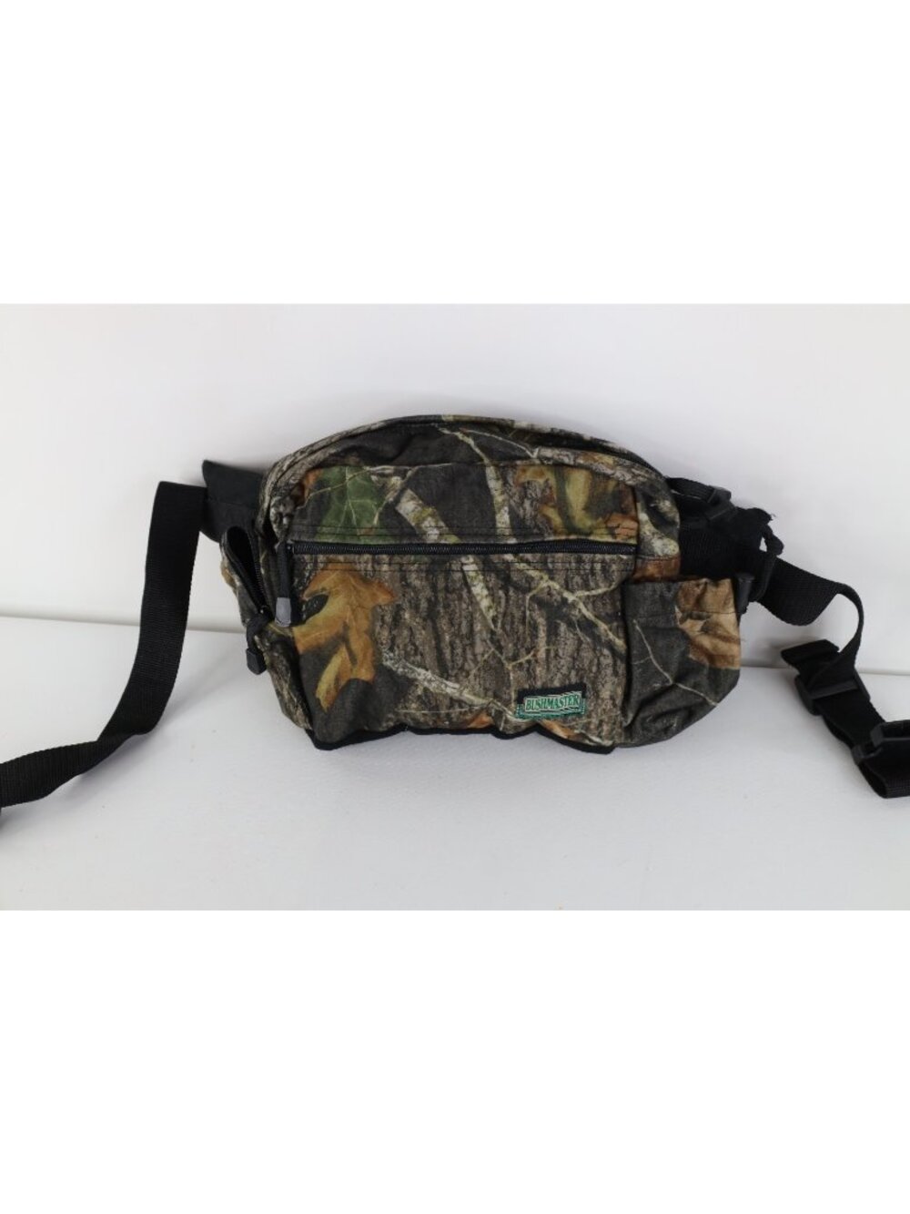Vintage 90s Y2K Streetwear Camouflage Chamois Cloth Hunting Belt Bag Fanny Pack